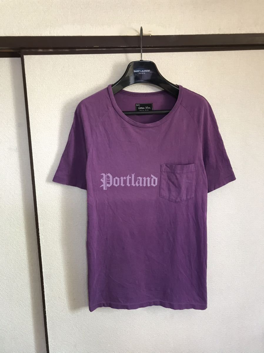 【希少！】【08awオリジナル】 NUMBER NINE ナンバーナイン PORTLAND TEE ポートランド Tシャツ カットソー 半袖 パープル 即決早い者勝ち_画像1