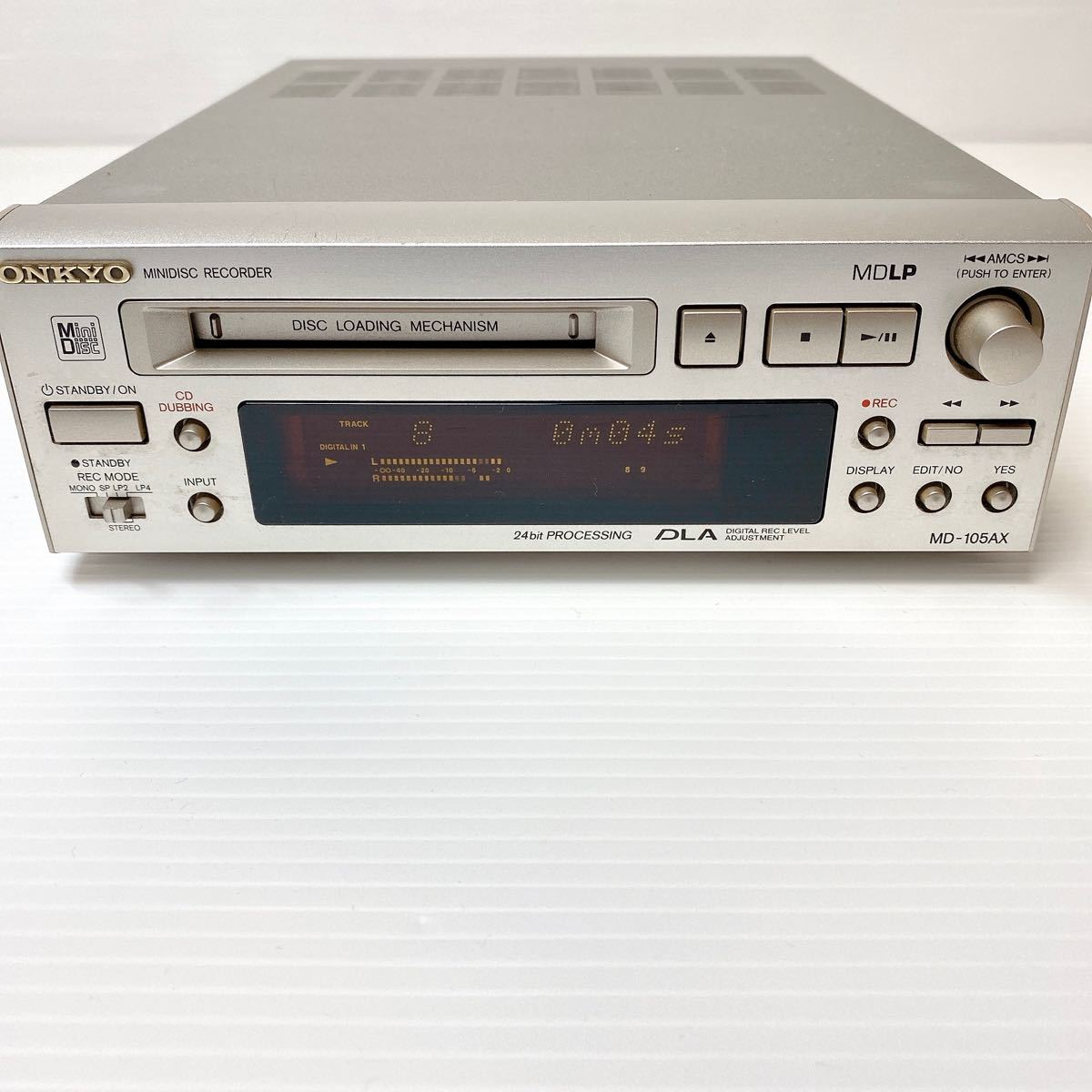 動作品 ONKYO  MDレコーダー  MD-105AX 希少