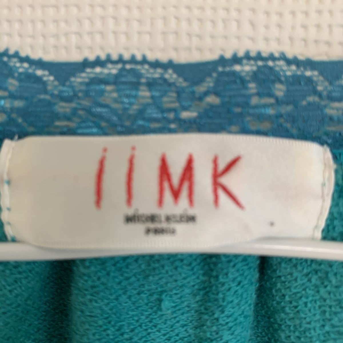 IIMK Michel Klein tops 38 size turquoise turquoise blue 