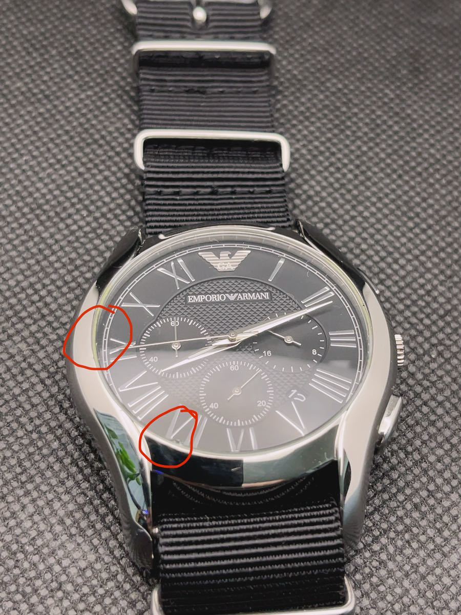 T435 ★超美品　EMPORIO ARMANI エンポリオ・アルマーニ AR-1786 腕時計　メンズ腕時計 クロノグラフ クォーツ_画像10