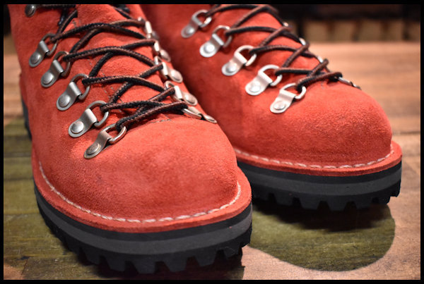 【7EE 美品 プロペラ別注 白タグ】Danner ダナー マウンテンライト 10300X ブーツ 赤 レッド スエード HOPESMORE