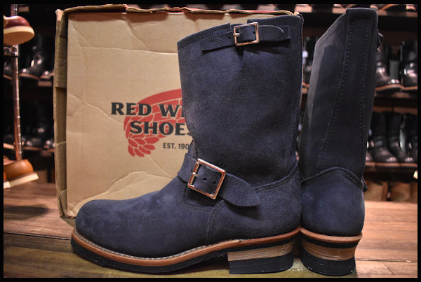 レッドウイング RED WING 8254 エンジニアブーツ ネイビースエード