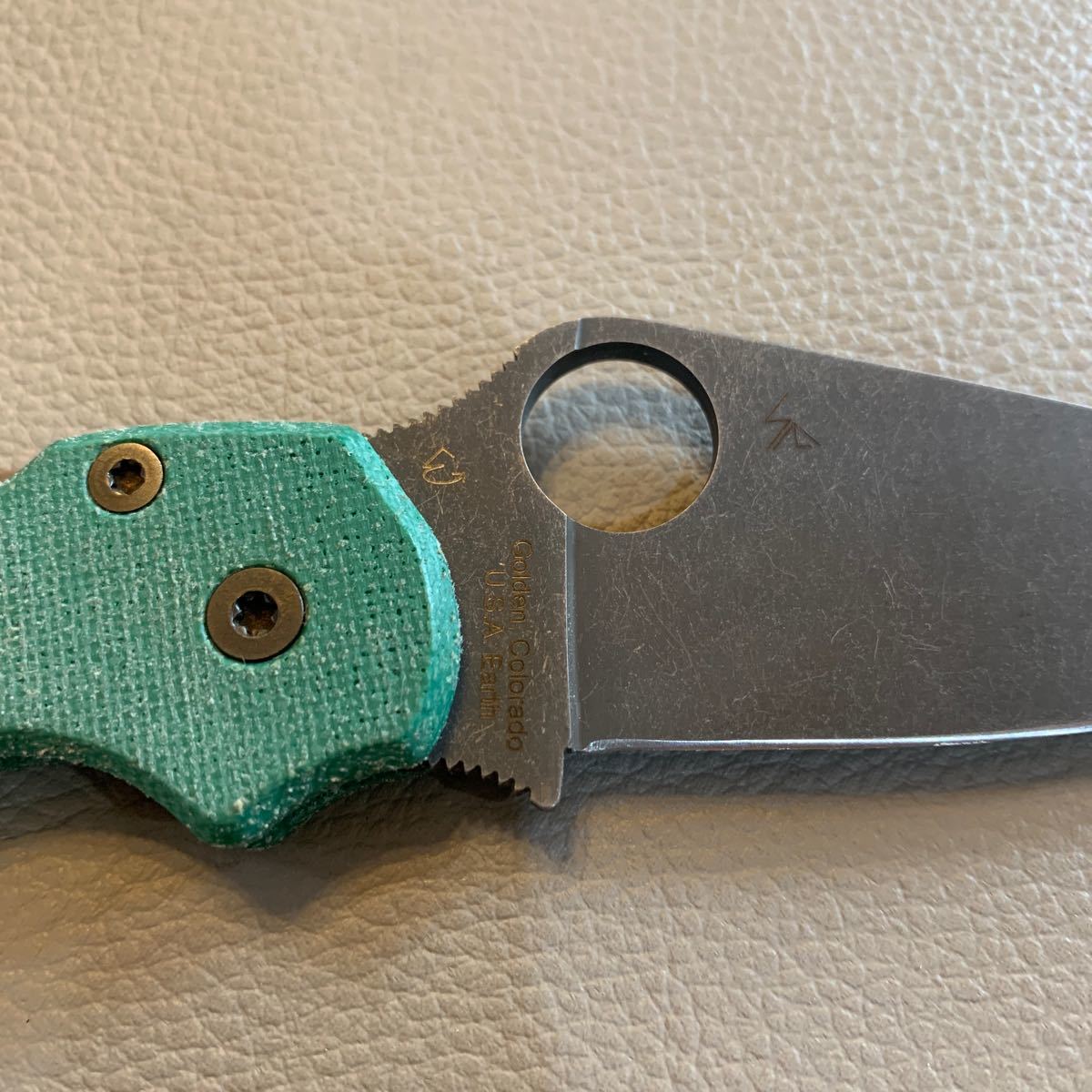 Spyderco paramilitary2  firesideカスタム