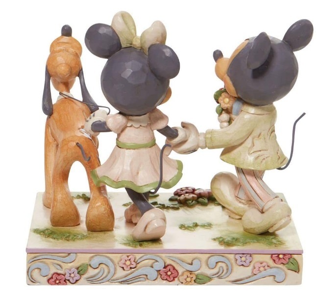  figure * Mickey minnie Pluto walk Disney Traditions A
