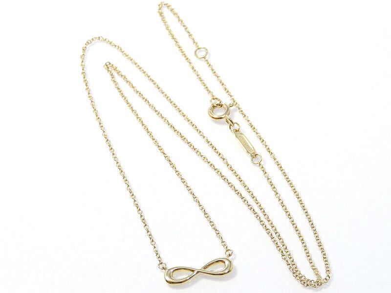 美品】TIFFANY&Co ティファニー 750 インフィニティ ネックレス