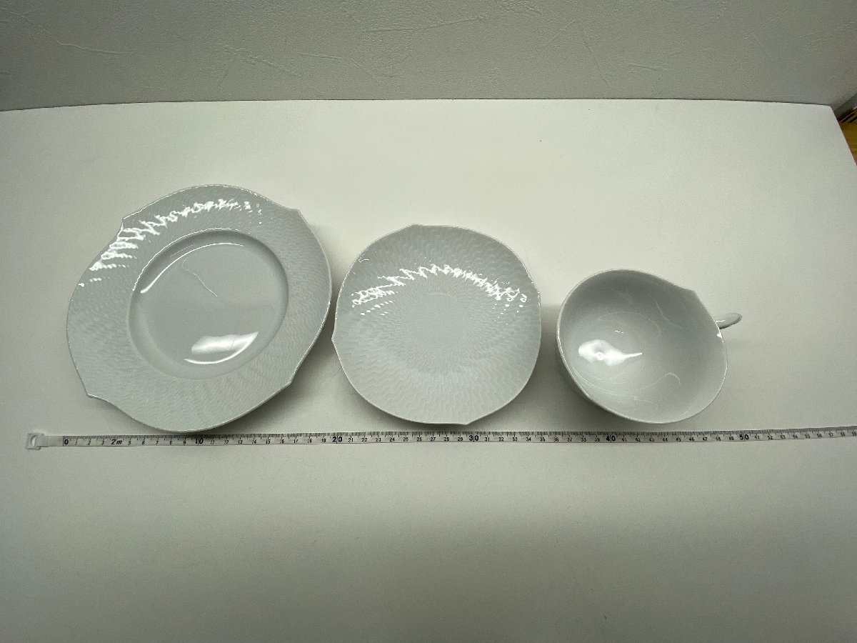 【P】【美品】MEISSEN マイセン カップ＆ソーサー プレート 2セット 食器 皿_画像8