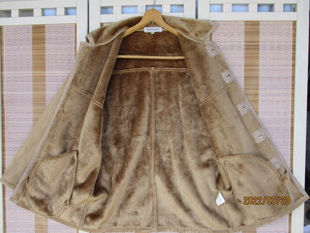 WIKE&LON メンズ　皮ジャケット　合成皮革　Lサイズ　検 ファッション　ジャケット　上着　防寒_画像5