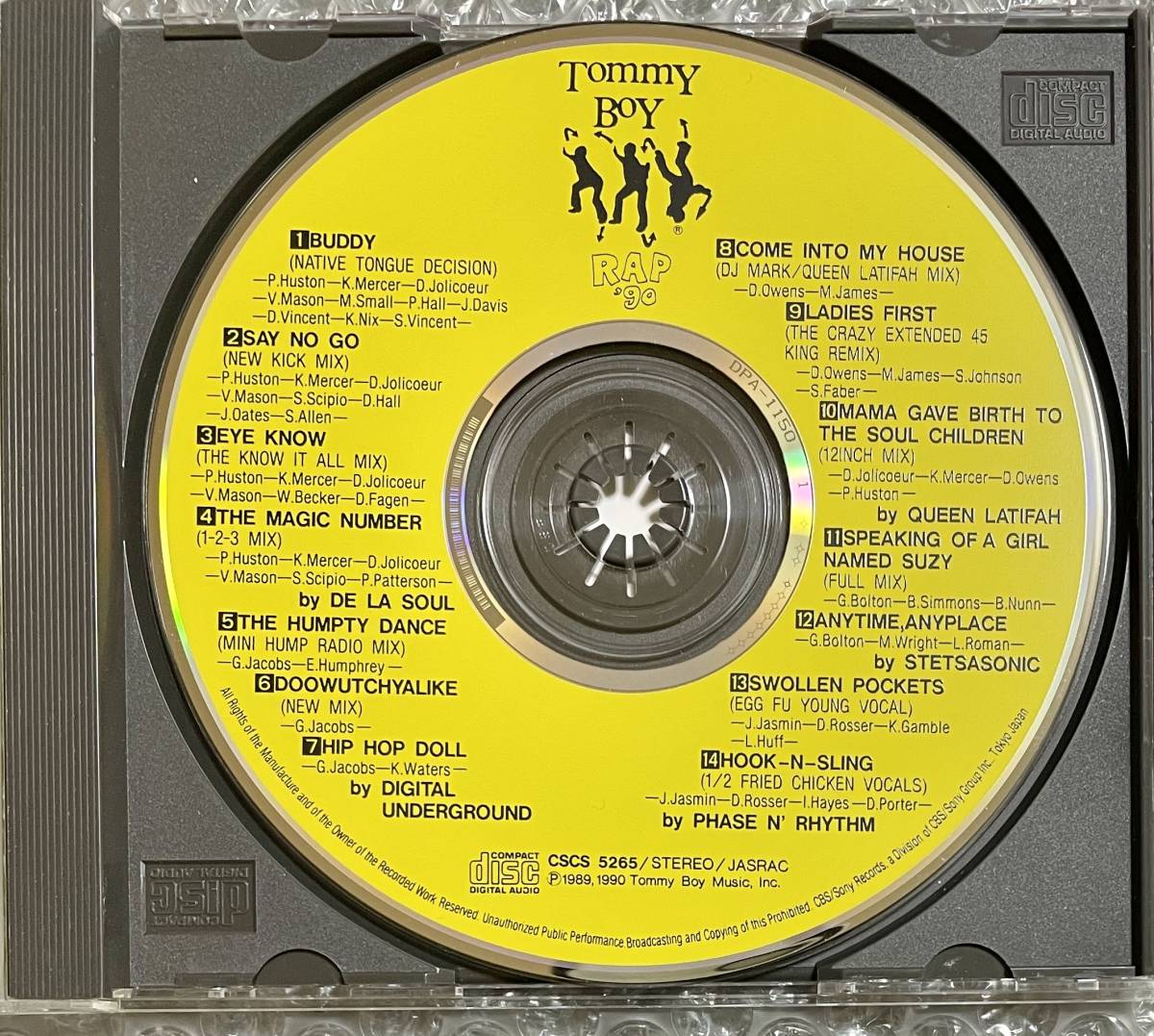 k36 Tommy Boy Rap '90 De La Sou Digital Underground Queen Latifah Stetsasonic Phase N' Rhythm 90s Hip Hop Classics 中古品_画像3