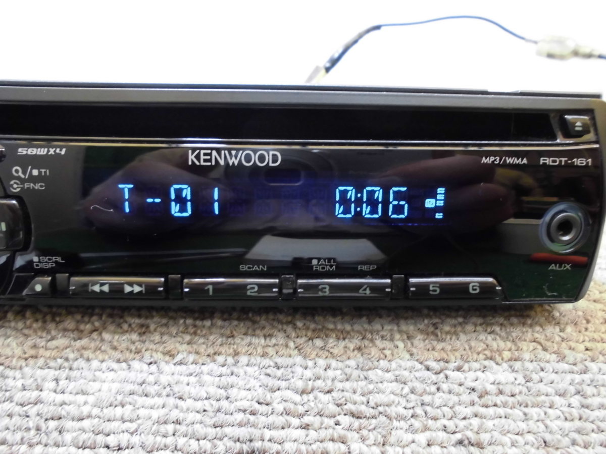 * Kenwood KENWOOD 1DIN CD плеер RDT-161 CD тюнер передний AUX терминал MP3*WMA соответствует 210902 *