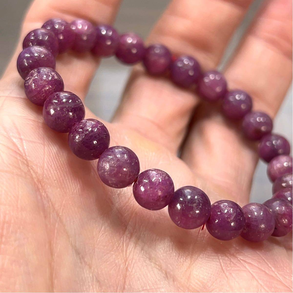  high quality ruby bracele heating processing less 7.5mm 3