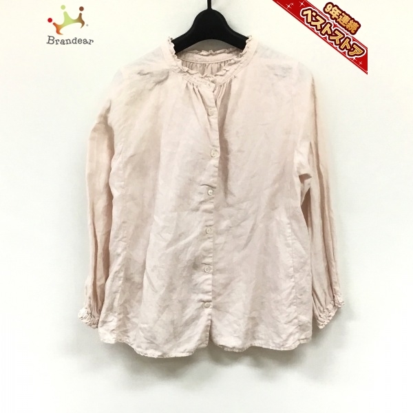 ネストローブ nest Robe 長袖シャツブラウス サイズF - ライトピンク