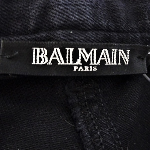 バルマン BALMAIN パンツ サイズ34 S - 黒×ゴールド レディース フル 