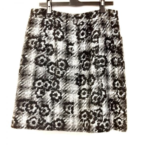 シャネル CHANEL スカート サイズ40 M P26845 - 黒×グレー×白