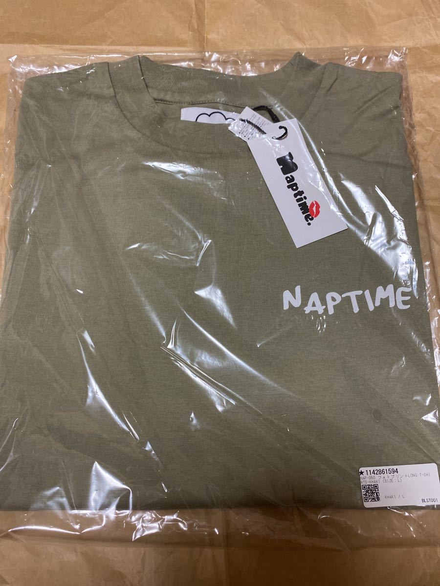 Nissy Naptime. フォトプリントT カーキ AAA Nissy Naptime フォトプリント ロングTシャツ カーキ L