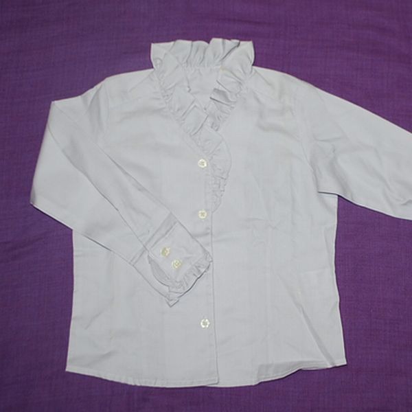 Last Comme Ca Du Mode 100 cotton 100% fine quality frill blouse lilac 