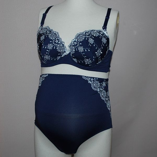 Last unused D80L maternity soft cup production front nursing one touch open bla& shorts navy 