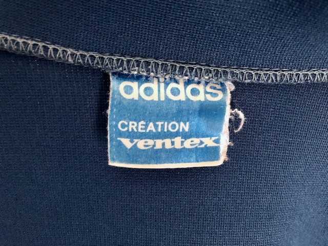 アディダスミリタリージャケット（フランス製）ネイビー adidas ジャージ 70s VENTEX made in FRANCE 青タグ フランス軍支給用 60s レア_画像8