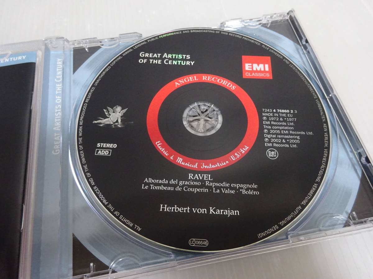 未使用に近い EMI CLASSICS RAVEL Herbert von Karajan CD_画像3