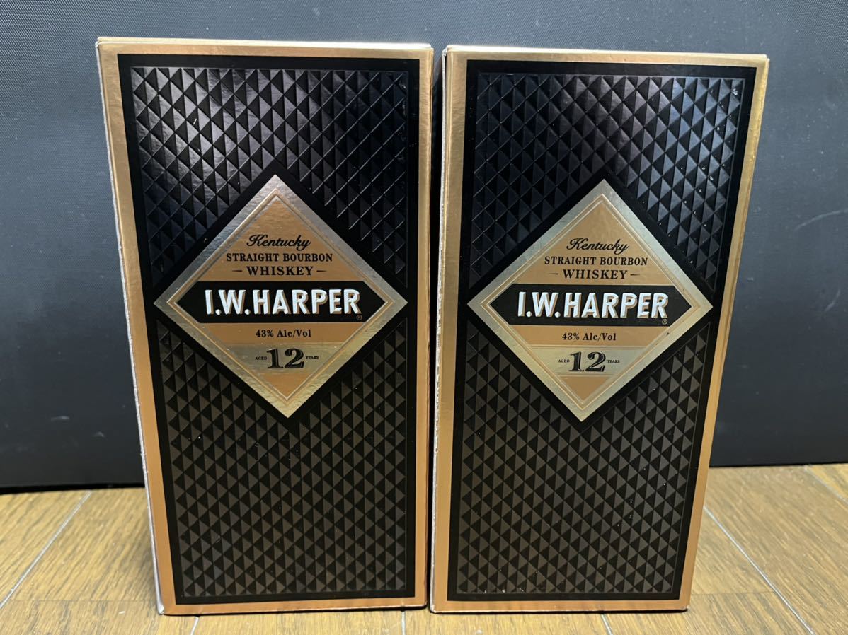 I.W.HARPER (I.W.ハーパー) 12年 未開栓 750ml の2本セット 送料無料