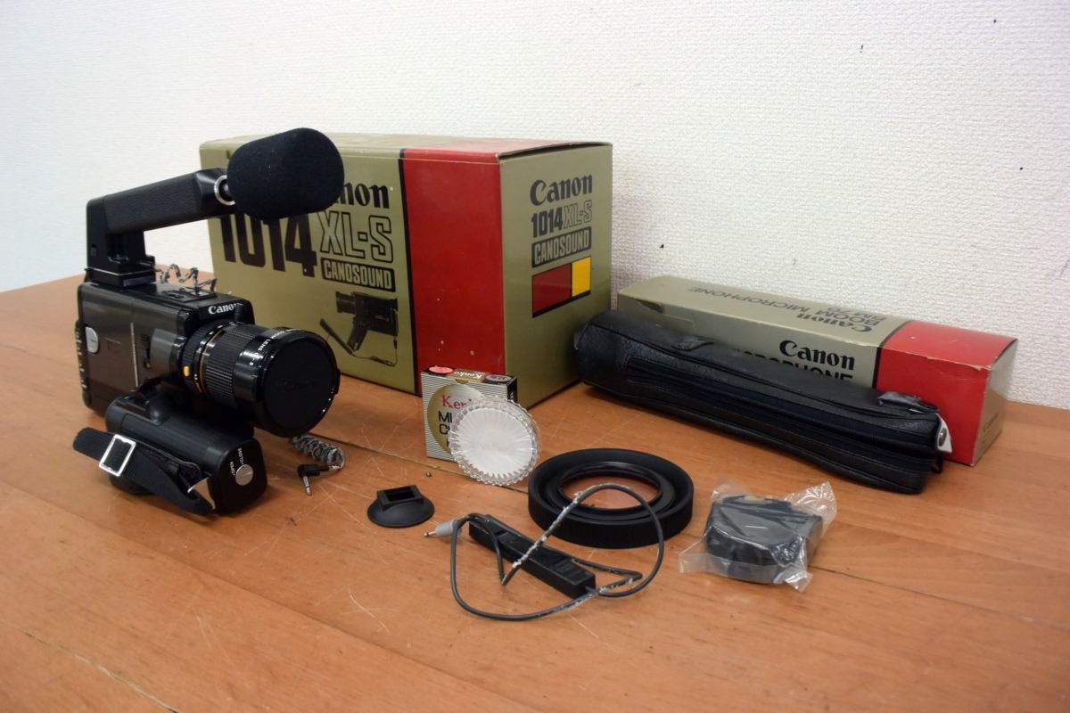※ジャンク Canon キャノン ビデオカメラ 1014XL-S / BOOM MICROPHON BM70 セット_画像1