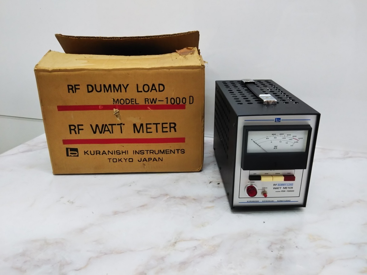 △現状品 アマチュア無線 終端型電力計 KURANISHI RW-1000D △現状品 アマチュア無線 終端型電力計 KURANISHI RW-1000D