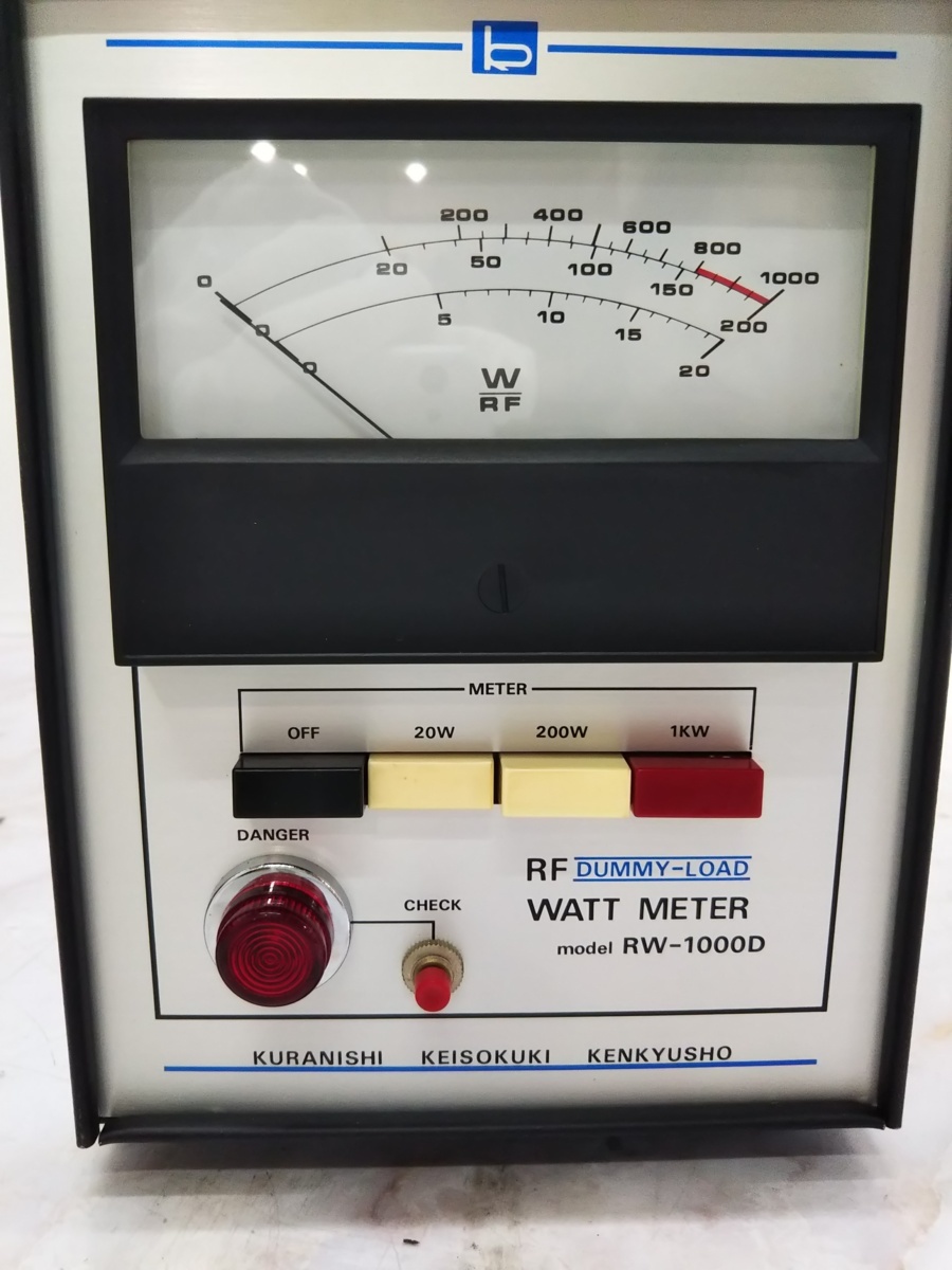 △現状品 アマチュア無線 終端型電力計 KURANISHI RW-1000D △現状品 アマチュア無線 終端型電力計 KURANISHI RW-1000D