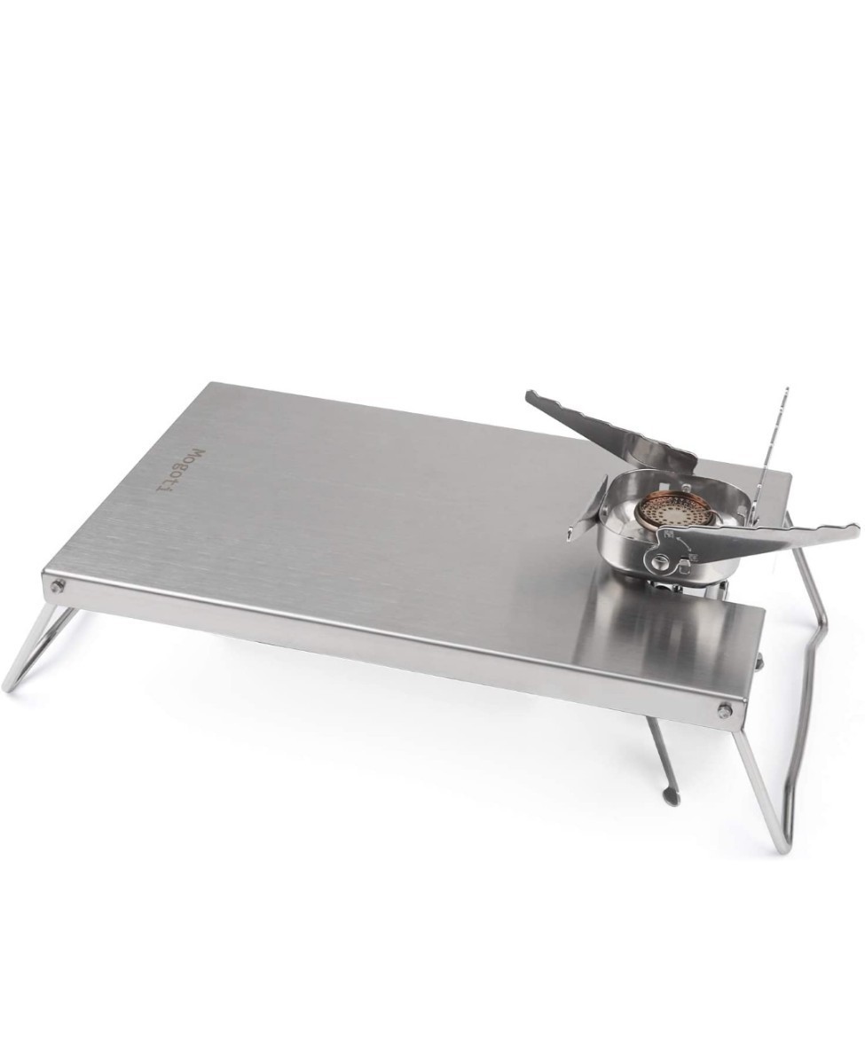 新品 イワタニ ジュニアコンパクトバーナー CB-JCB 専用 遮熱板 テーブル ステンレス 遮熱テーブル キャンプ バーベキュー