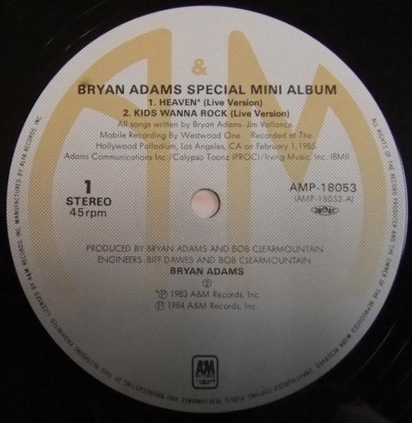 6826 BRYAN ADAMS ブライアン・アダムス SPECIAL MINI ALBUM_画像3