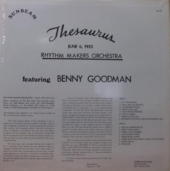 7056 US盤 RHYTHM MAKERS ORCHESTRA FEATURING BENNY GOODMAN 2_画像2