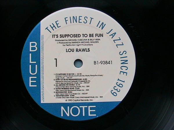 2421 US盤 LOU RAWLS / IT'S SUPPOSED TO BE FUN_画像3