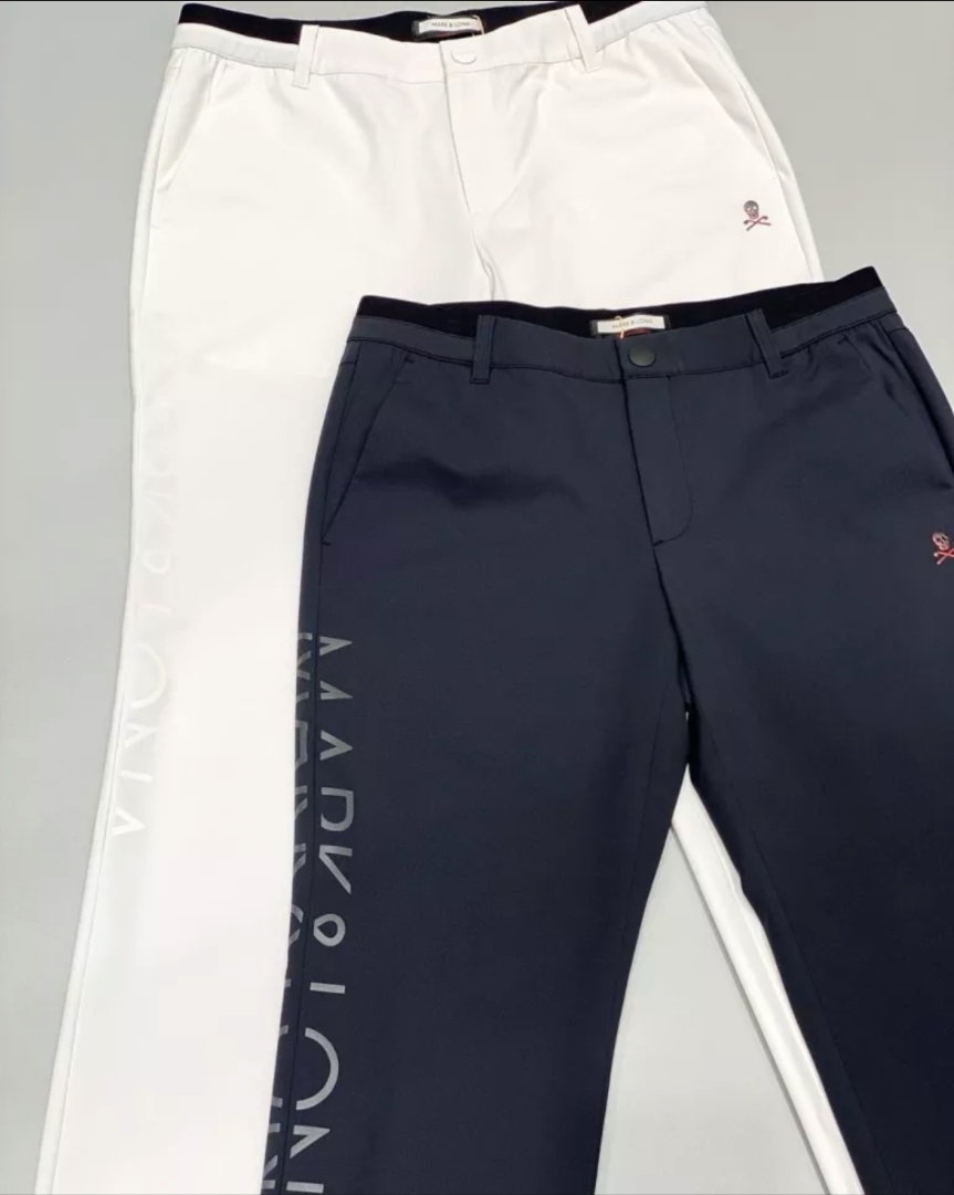 新品☆MARK&LONA☆マークアンドロナ サイドロゴストレッチパンツ