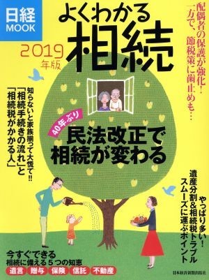 よくわかる相続(２０１９年版) ４０年ぶり民法改正で相続が変わる 日経ＭＯＯＫ／日本経済新聞出版社(編者)_画像1