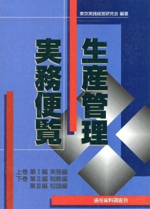 小物などお買い得な福袋 生産管理実務便覧／東京実践経営研究会(著者