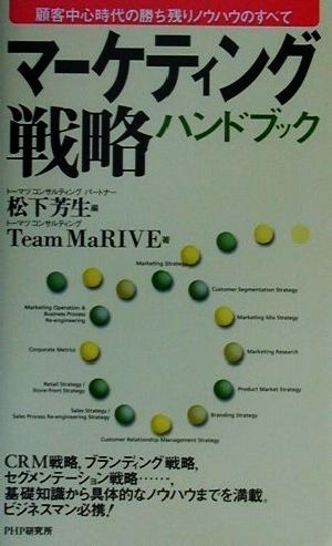  marketing strategy hand book . customer center era. .. remainder know-how. all |TeamMaRIVE( author ), Matsushita . raw ( compilation person )