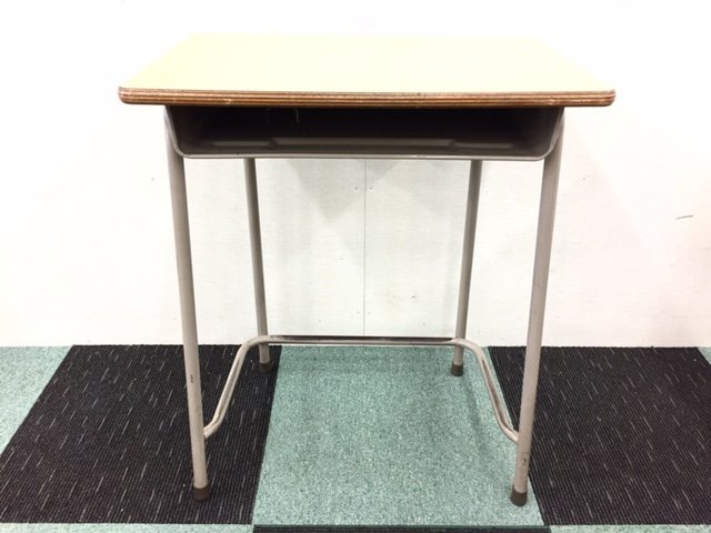 直接引取り限定 学校机・イス 6セット 学校用 固定式 学習 スタンダード 小学校 中学校 高校 勉強 カフェ 備品 小道具