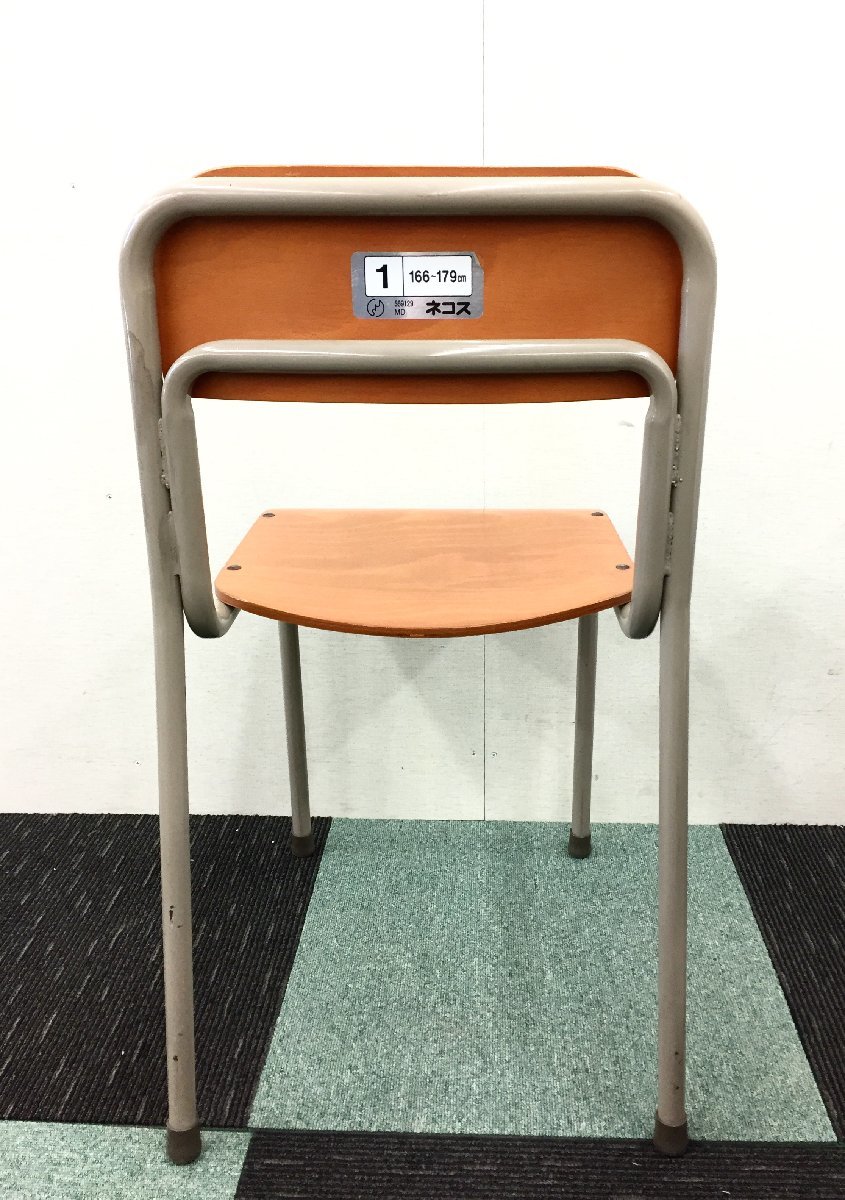 直接引取り限定 学校机・イス 6セット 学校用 固定式 学習 スタンダード 小学校 中学校 高校 勉強 カフェ 備品 小道具
