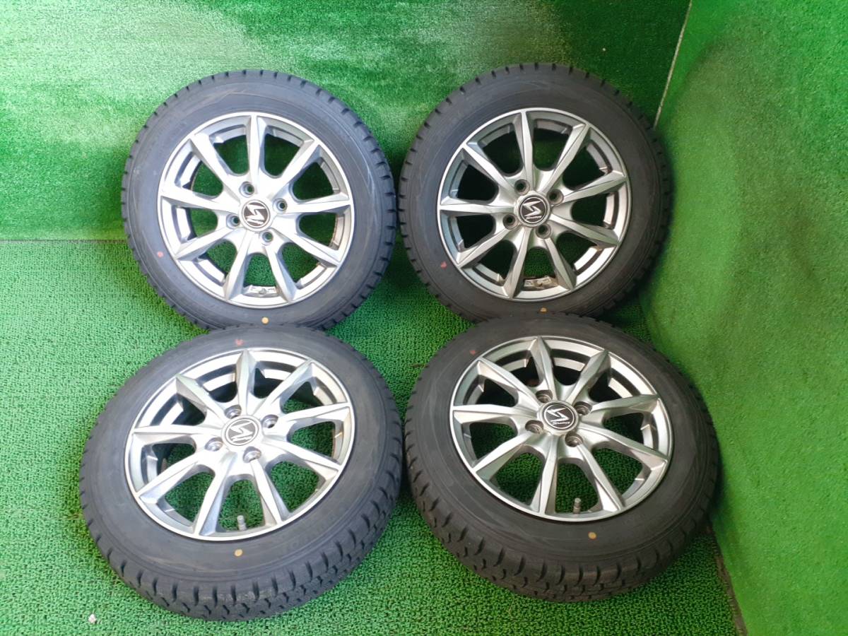 溝有 ダンロップ ウインターマックスWM01 155/65R14 ホイールセット
