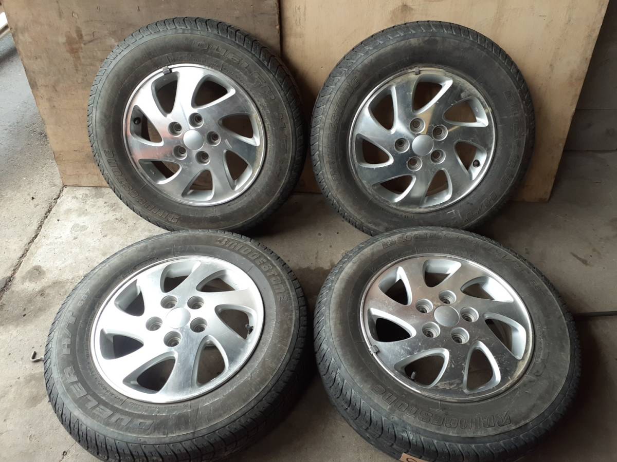 ダイハツ純正ホイール 15×5J タイヤ付 175/80R15 テリオスキッド 売切