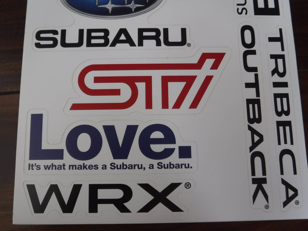 ! new goods U.S. original Subaru production end goods [SUBARU] large 9 sheets entering sticker seat North America limited goods ~ anonymity shipping!