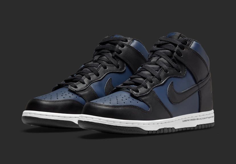 NIKE Dunk High Midnight Navy fragment Tokyo ナイキ フラグメント 東京 23.5cm US5 藤原ヒロシ ダンク ダンクハイ travisscott sacai_画像1