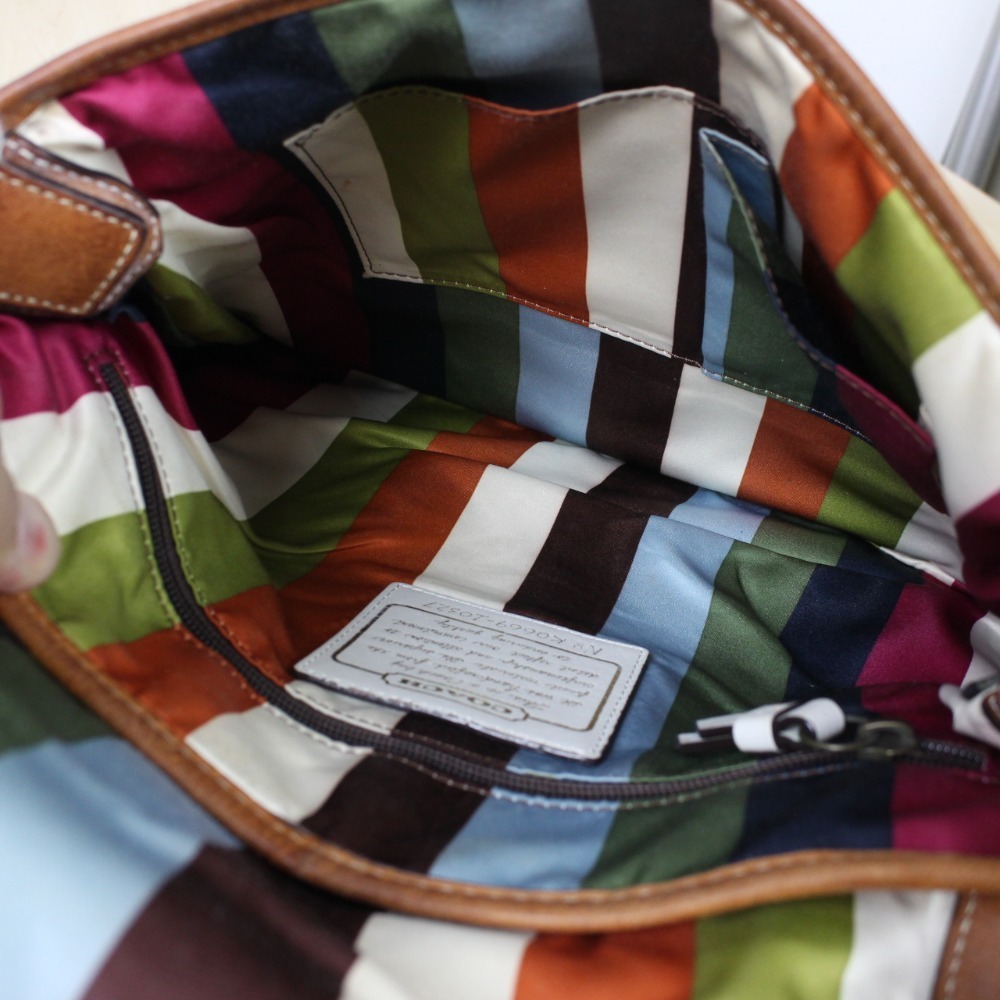 COACH コーチ ワンショルダーバッグ レザー【中古】 保存袋付き の商品