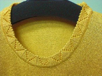 ☆[未着用。ニットセーター]日本製・スリット糸使用の爽やか、ゆったりサイズ_画像2