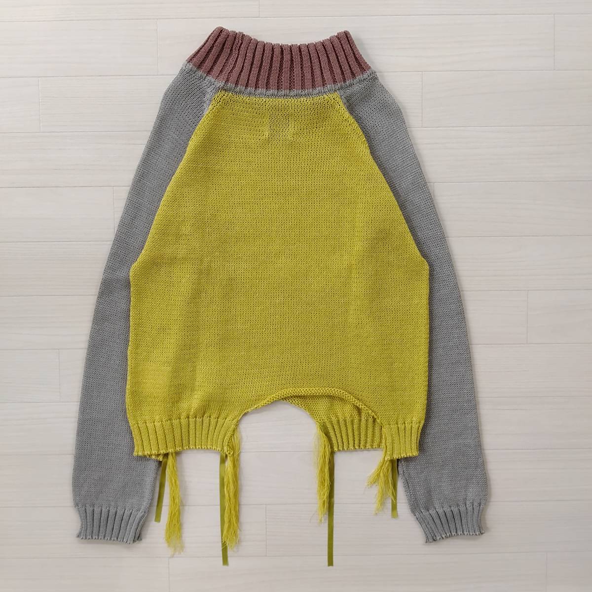 ヤフオク! - SISE/シセ/19SS/ローゲージフリンジニット/リネン