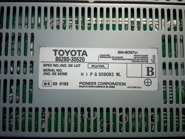 レクサス GS DBA-GRS191 オーディオアンプ GM-8057ZT 86280-30520_画像3