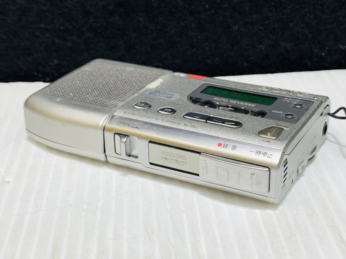 SONY ソニー M-950 MICROCASSETTE-CORDER ジャンク マイクロカセットレコーダー 99％以上節約 マイクロカセットレコーダー