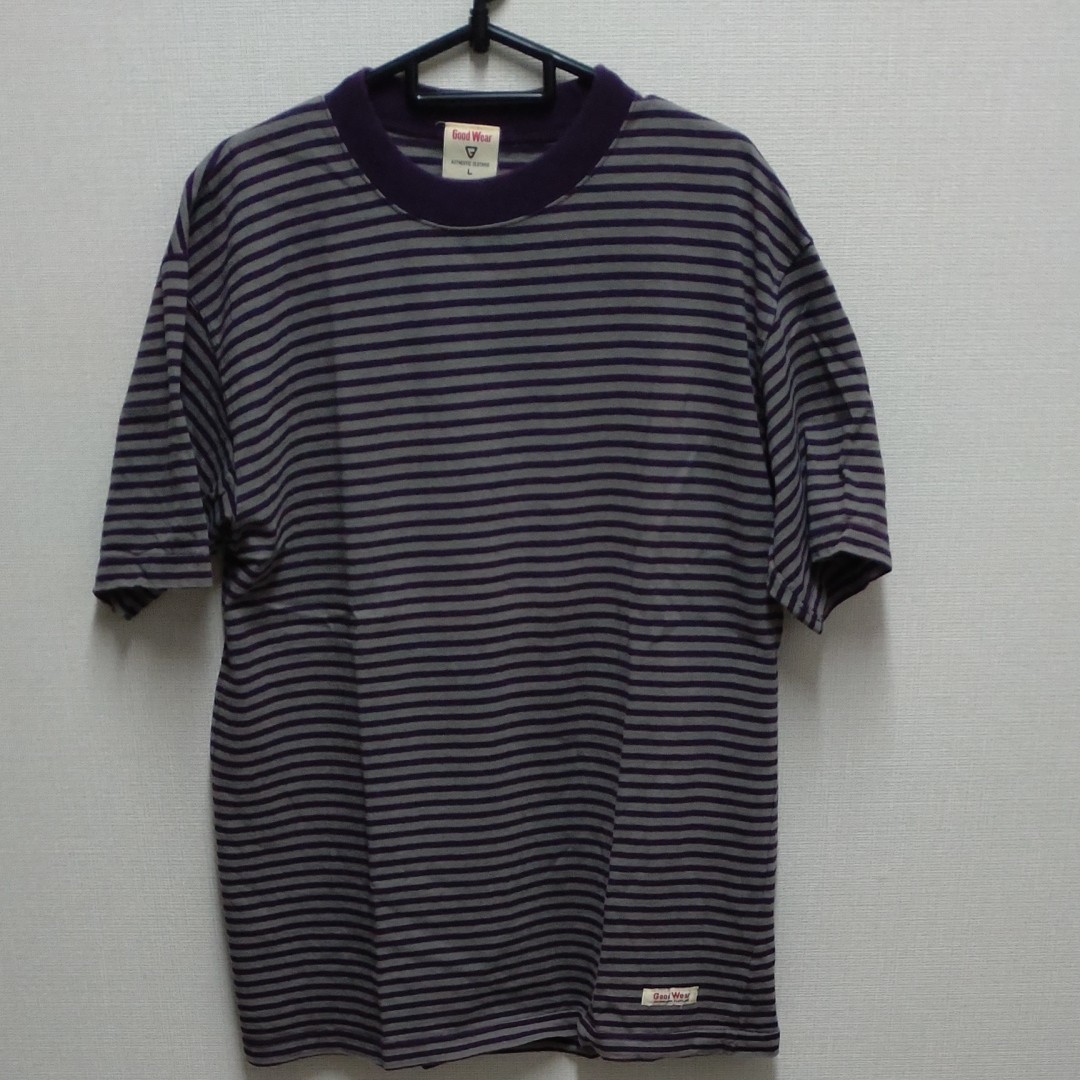 メンズ　goodwear　ボーダー半袖Tシャツ