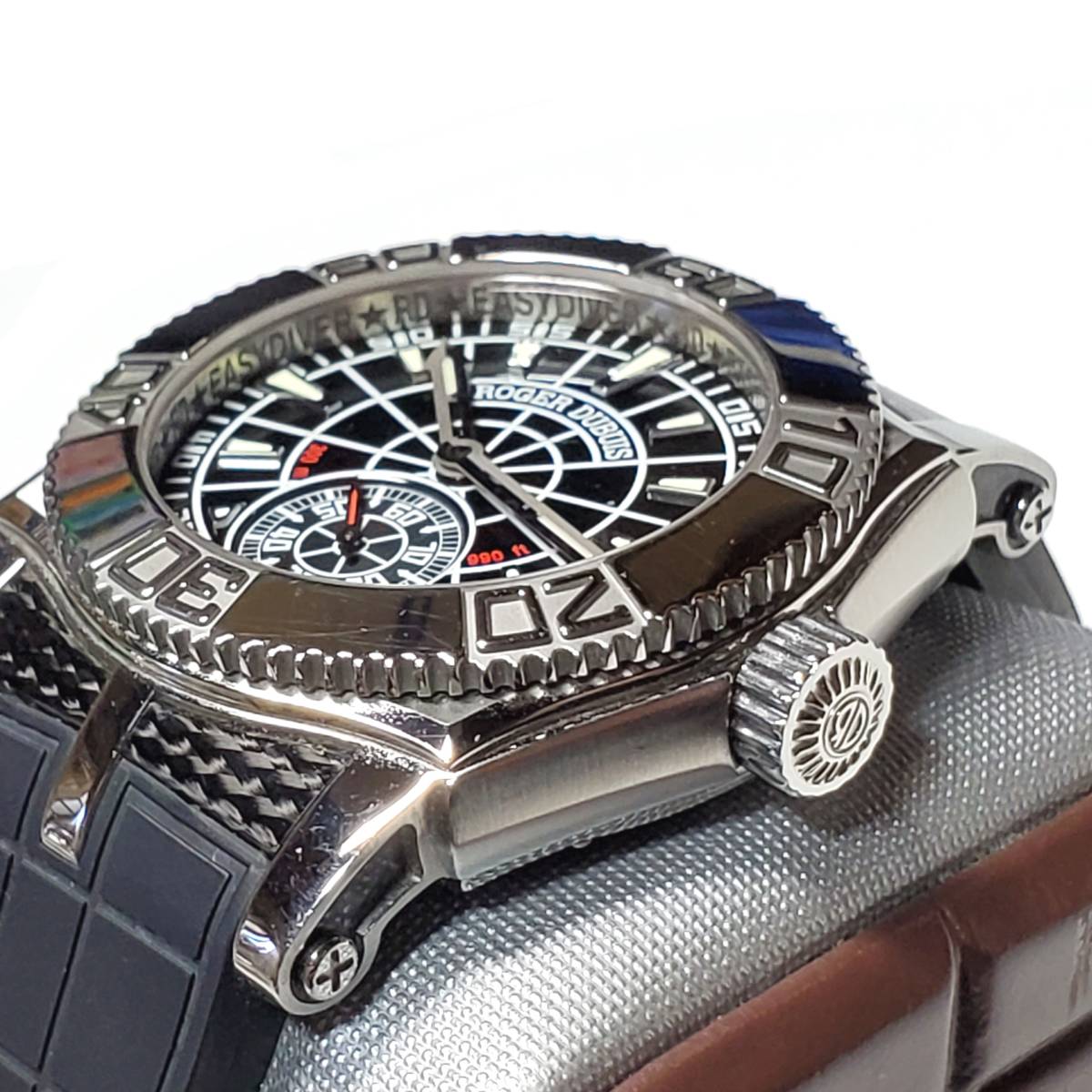 ロジェデュブイ ROGER DUBUIS イージーダイバー スパイダー　SE40 14 9 9/1.53R　裏スケ　限定888本　替えベルト_画像7