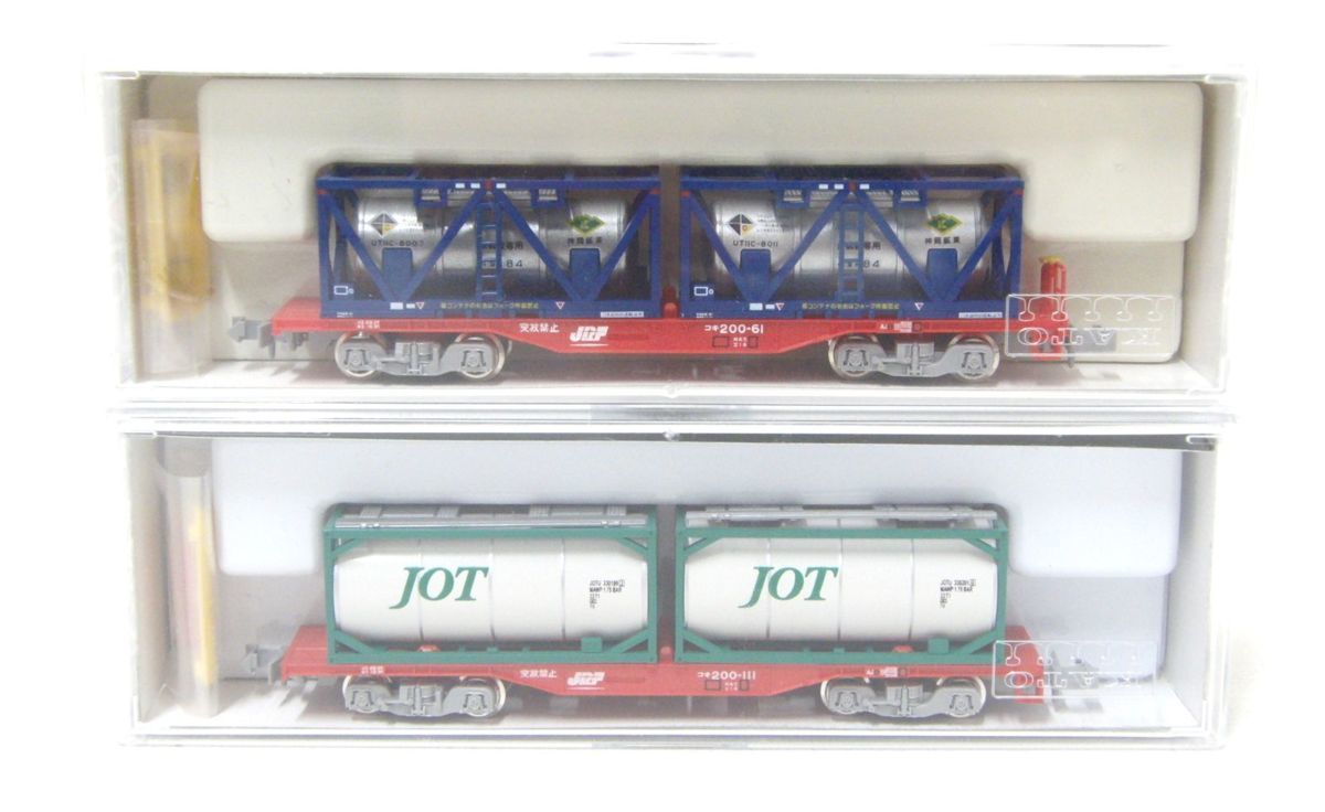 2S348*#KATO N gauge small size vehicle for power unit 11-107koki1042 both set 10-317 tanker container 8042 8042-1 23-501#*[ new Poe n]