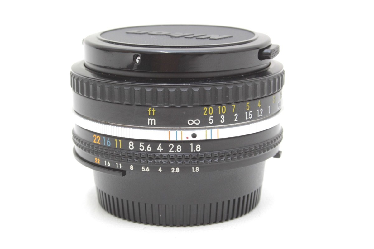 1S497☆ニコン Nikon☆ パンケーキ 単焦点 MFレンズ Ai-s 50mm F1.8 美品【ニューポーン】_画像1