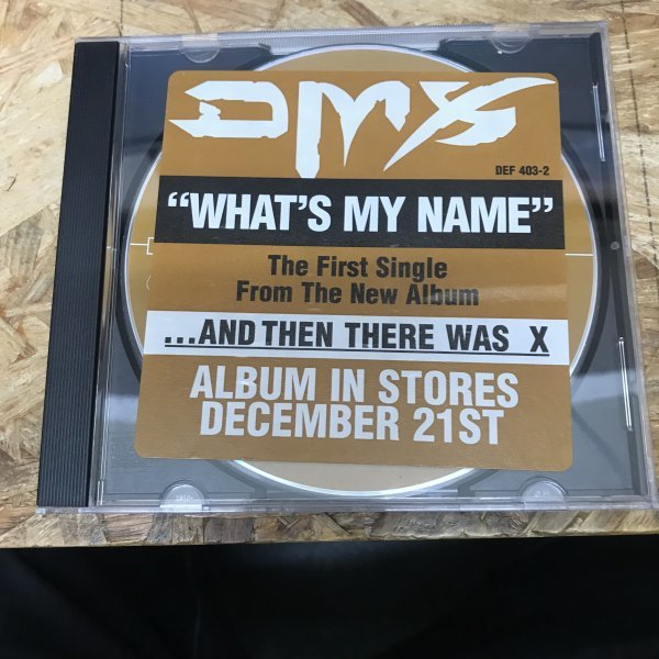 ●HIP HOP DMX - WHAT'S MY NAME INST,シングル CD 中古品_画像1